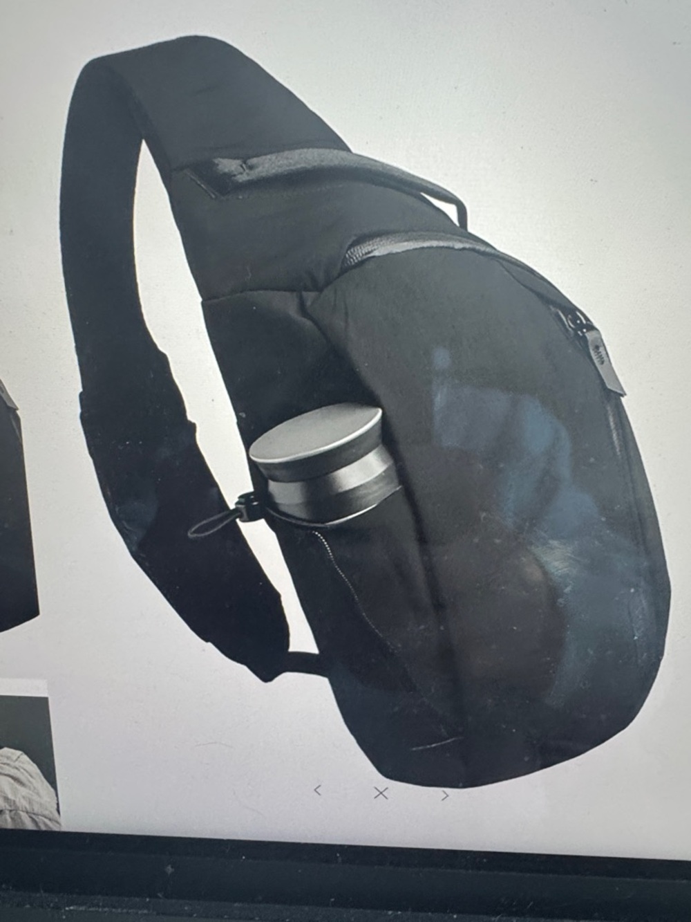 Men's Black Sling Crossbody Bag - Versatile Everyday Carry - Picture 3 of 14
